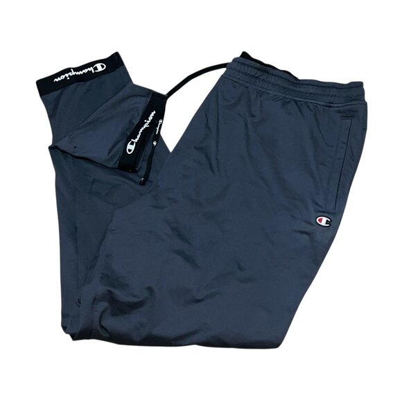 Champion Pants Zipper Pocket Drawstring Casual Joggings Pants sz 2XL Mens Gray B - Picture 1 of 8